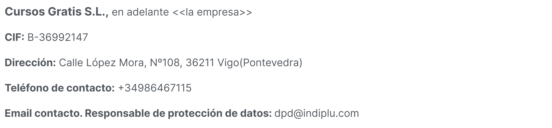 cursos gratis desempleados Alcorcón política de privacidad